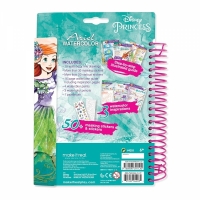 Carte de colorat Ariel cu autocolante si sabloane, Make it real 4203